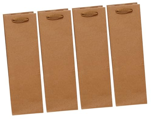 Healeved 48pièces à Vin Papier Kraft Lot Rangement Pour Bouteilles De Vin Résistant Avec Poignée Sécurisée Pour Déménagement Et Événements