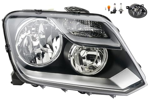 Johns, Scheinwerfer passend für VW Amarok 09/2010-08/2016 H7 H15 Rechts Beifahrerseite + Nebelscheinwerfer + Leuchtmittel