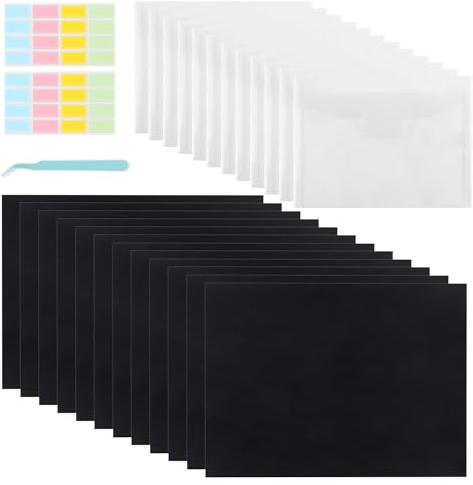 Gummi-Magnetbögen Stempeltaschen für Stempel und Stanzformen mit Gummi-magneten Transparenten Stempel-Aufbewahrungstaschen 27 Stück/Satz