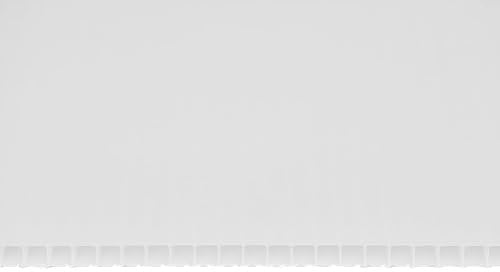 Gewächshausplatten 1 STK: 1200x700 Polycarbonat Doppelstegplatten 6 mm Weiß - UV-beständige Polycarbonatplatten Für Gewächshaus - Robuste Polycarbonat Doppelstegplatten Für Carports