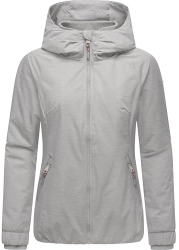 Ragwear Damen warme wasserdichte und atmungsaktive Winterjacke mit Kapuze Dizzie Warm Rain YOUMODO Ash Gr. L