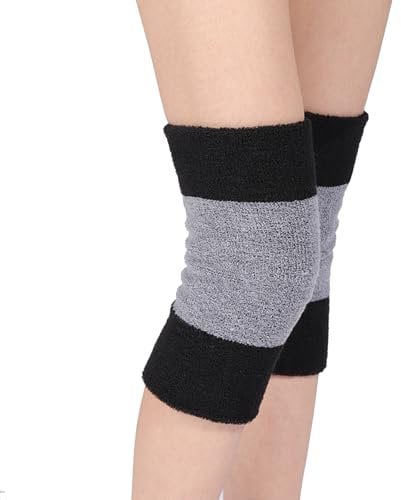 Knee Warmers for Men Women Non Slip Winter Warm Thicken Knee Pads Elastic Knee Brace Leg Warmer Thermal Knee Compression Sleeves Leg Sleeves