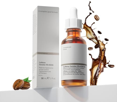 The Caffeine Solution 5% + EGCG,Reduces Appearance of Eye Contour Pigmentation and Puffiness,Under Eye Serum (30ml) Caffeine For Face Moisturizing Serum