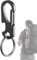 Titanium Keychain, Metal Gate Clip Key Chain, Heavy Duty Key Ring, Men Keychain, Climbing Keychain, Carabiner Keychain, Keychain Clamp For Men, Durable Key Ring For Adults, Titanium Carabiner, Black,