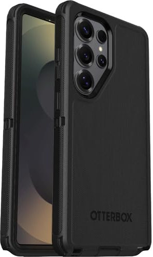 OtterBox Cover per Samsung Galaxy S25 Ultra Defender, resistente a shock e cadute, cover ultra robusta, testata 7x vs norme MIL-STD 810G, Nero