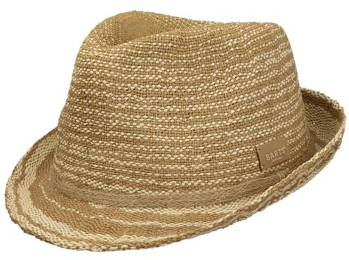 Barts Jedda Trilby Strohhut Sonnenhut Sommerhut Gartenhut Strandhut Strohtrilby Damen/Herren - Frühling-Sommer Sommer - One Size Natur
