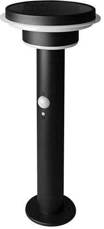 OSRAM Endura Style Solar Outdoor Light, Stainless Steel housing, Black, IP44, with Motion and Daylight Sensor, Solar Powered, Suitable for entrances and terraces