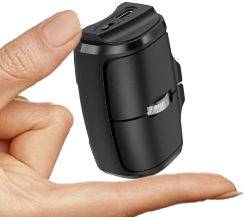 Wireless Mouse Bluetooth5.1+USB 2.4G Mini Upgraded Dual-Mode Horizontally or Vertically Use 2 IN 1,1000DPI Rechargeable Portable Ergonomic Ambidextrous Finger Ring Mice for Computer Laptop Tablet