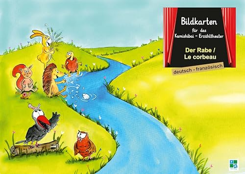 Der Rabe: Bildkarten für das Kamishibai-Theater DINA3 in deutsch/französisch