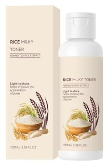 Rice Milky Toner | Feuchtigkeitsspendendes Gesichtswasser für alle Hauttypen | Mit natürlichen Pflanzenextrakten & nature-oriented Inhaltsstoffen | Tiefenfeuchtigkeit & sanfte Pflege (1PCS)