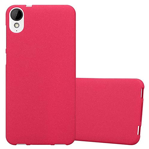 Cadorabo Custodia per HTC Desire 10 Lifestyle/Desire 825 in FROST ROSSO - Morbida Cover Protettiva Sottile di Silicone TPU con Bordo Protezione - Ultra Slim Case Antiurto Gel Back Bumper Guscio