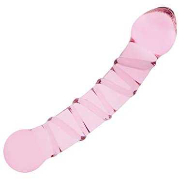 Roluck gode en verre anal verre anal gode cristal double godes plug anal plug anal masseur de prostate sex toys avec structure en spirale pour hommes femmes couple