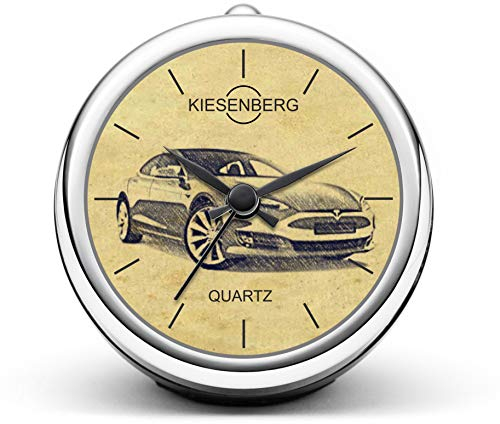 KIESENBERG Design Tischuhr Geschenke für Model S Modellpflege Fan Uhr T-4746