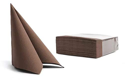 CHIC 50 Servietten Softpoint 38x38cm braun