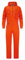 Yukirtiq Herren Arbeitsoverall mit Reißverschluss Arbeitsanzug Handwerker Rallyekombi Overall Werkstatt Mechaniker Arbeitskombi, Orange, XXL