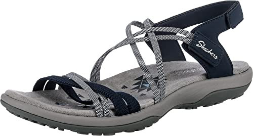 Skechers Reggae Slim–Takes Two 163112-NVY, Womens sandals, navy, 36 EU
