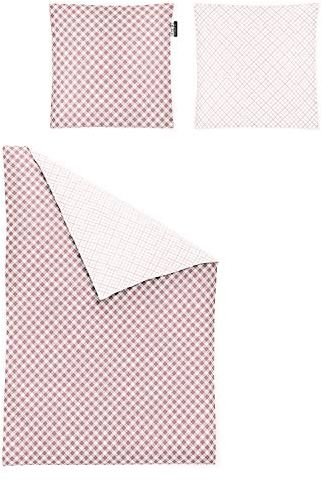 Irisette Essential Mako-Satin Bettwäsche Bea rosa, 1 Bettbezug 135 x 200 cm + 1 Kissenbezug 80 x 80 cm
