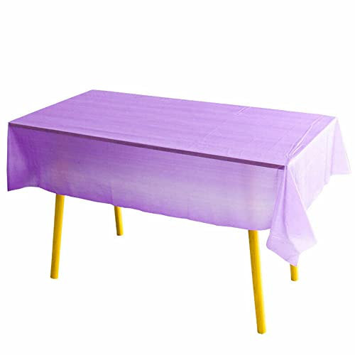 vet italy Vetrineinrete Tovaglia plastificata monouso rettangolare 137x274 cm tovaglie in plastica allestimento tavoli feste (Lilla)