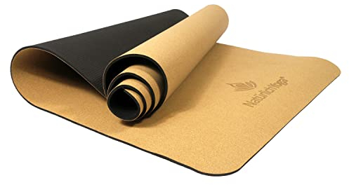 NatürlichYoga® - Yogamatte Aus Echtem Kork Und TPE-Unterseite