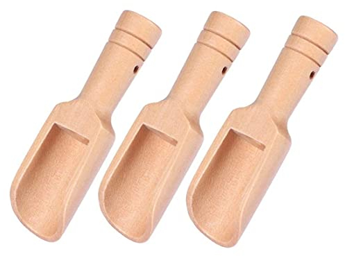 PLABBDPL 3 Pcs mini palette in legno, per sali da bagno, caramelle, sali, miele, spezie, zucchero, gelato, polveri