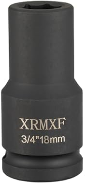 18mm Sechskant-Kraft-Stecknuss 3/4 Schlagschrauber-Nüsse, (Länge: 80 mm)