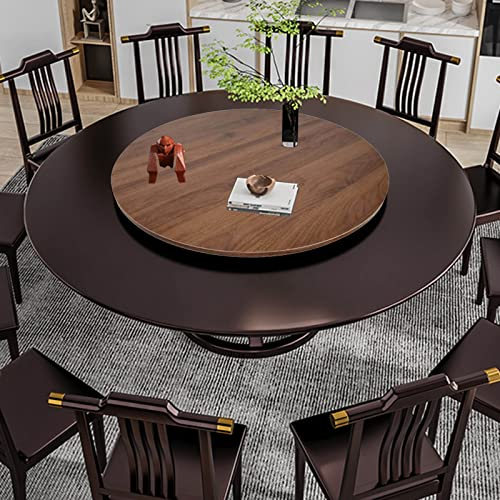 Lazy Susan Bandeja De Servicio, Plato Giratorio Redondo Para Mesa De Comedor, Tabla Rotativa De Madera, Bandeja De Placa Giratoria, Pantalla De Cocina Bandeja Giratoria ( Color : D , Size : 80cm-32in