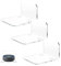 3er Set Acryl Schwebendes Regal Wand Wandregal, 10cm Schweberegale Hängend Montiert Hängeregal Mini Selbstklebend Wand Hängeregal für Schlafzimmer, Wohnzimmer, Badezimmer, Büro, Küche (Transparent)