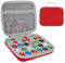 Minahao Spielzeug-Aufbewahrungsbox, kompatibel mit 34 Stück Bakugan Battle Planet, Schwamm ist in zwei Größen vorgeschlitzt, kompatibel mit verschiedenen Bakugan-Spielzeugen (nur Etui) (34R)