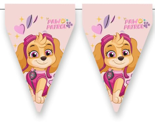 BeenSmile, Banner Skye, Wimpelkette für Kinder, Dekoration für Kindergeburtstag, Partyartikel, Feier und Jubiläum, 1 Stück, 3 m