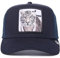 Goorin Bros. Unisex-Erwachsene The Farm Original Adjustable Snapback Trucker Hat Baseballkappe, Indigo (der weiße Tiger), Einheitsgre