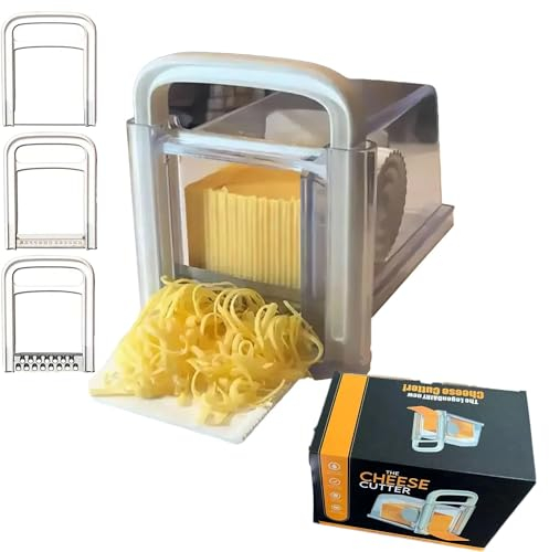 Cheese Chopper 4-in-1, Butter Slicer Storage Box, Cheese Grater with Handle, Cheese Cutting Cut Into Shreds Slicing Tool, 4 in 1 Cheese Cutter, Kitchen Utility Tools