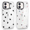 Foonary 2 Stück Transparent Hülle für Apple iPhone 12 mini 5,4, Handyhülle mit Aesthetic Muster Motiv Design Case, Silikon Bumper Schutzhülle Cover für iPhone 12 Mini, Herz 01