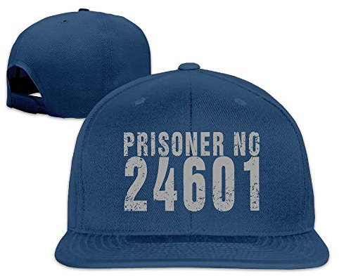 Prisoner No Les Miserables 24601 Unisex Fashion Cool Adjustable Snapback Baseball Cap Hat One Size Navy