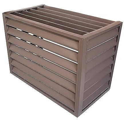 Cover for Outdoor Air Conditioner Cover Ac Units Protection, Aluminum Alloy Grille Decorative Air Conditioner Fence Condenser Heat Pump Cover, Pool Pump Trash Can Enclosure