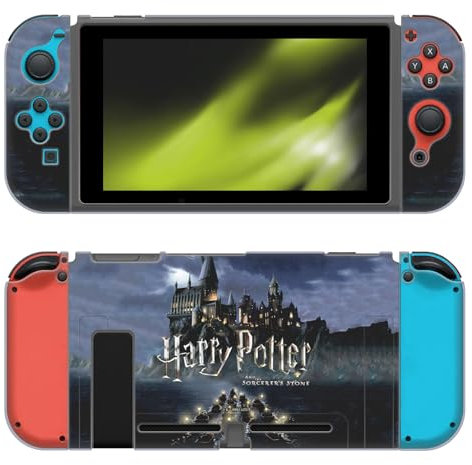 Head Case Designs Funda de gel suave con licencia oficial de Harry Potter Castle Graphics compatible con Nintendo Switch