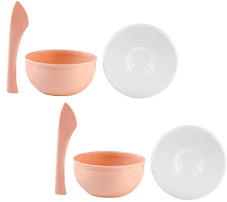 Ipetboom 2sets Beauty Bowl Mixing Tool for Home Salon Use Easy to Clean Portable Anti- for Hairdressing Skincare Applications