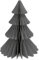 Frau WUNDERVoll® Papierbaum matt grau Magnetverschluss Ø22cm H30cm / Tannenbaum Weihnachtsbaum Weihnachten Dekoration Tischdeko Weihnachtsdeko Weihnachtsdekoration Fenster-Deko