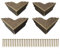 Vintage Bronze Metall Eckenschutz für Möbel mit Schrauben für Schränke, Tische, Kisten, Boxen 4 Stück