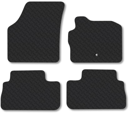 Land Rover Freelander (2006-2013) 5mm Rubber Car Mats | Heavy Duty Rubber Tailored Fit Floor Mats Full Coverage Durable Waterproof Accessories Easy Clean Anti Slip Made in the UK