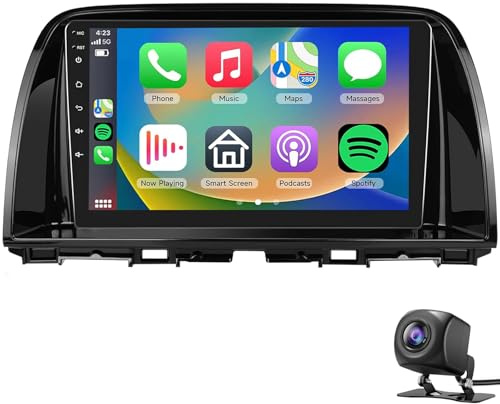 Android Car Radio Upgrade for Ma-zda CX-5 2012-2015 with Wireless Carplay Android Auto 9 Touchscreen Stereo BT GPS Navigation 5G WiFi FM/AM Backup Camera Media Player Head (Size:4 CORE 2+64G,Color:A)