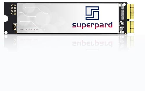 Superpard Disque Dur SSD 1To pour MacBook Air A1465/A1466 (2013-2017), MacBook Pro A1502/A1398 (2013-2015), iMac A1418/A1419 (2013-2017), Mac Mini (2014), Mac Pro (2013) (macOS Préinstallé)