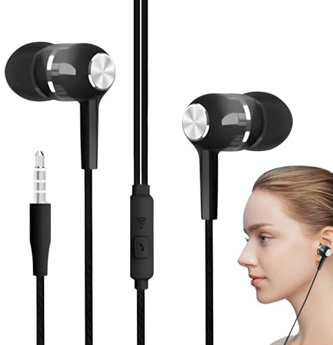 Cuffie cablate con microfono - Cuffie audio di alta qualità, suono cristallino e comfort ergonomico, per scuola, allenamento, viaggi, studio musicale, cuffie audio professionali per Produc