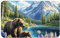 Grizzly Bear And Cub - Alfombra de baño antideslizante para interiores y exteriores, 50 x 80 cm, lavable, para dormitorio, cocina y baño