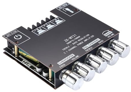 Amplificador 2.1 – Subwoofer Amplifier | Amplifiers Board | Módulo de amplificador de 2.1 canales | AUX Wireless 100 W Subwoofer Input Portable Wireless Audio Receiver for Store Home Theater Speaker