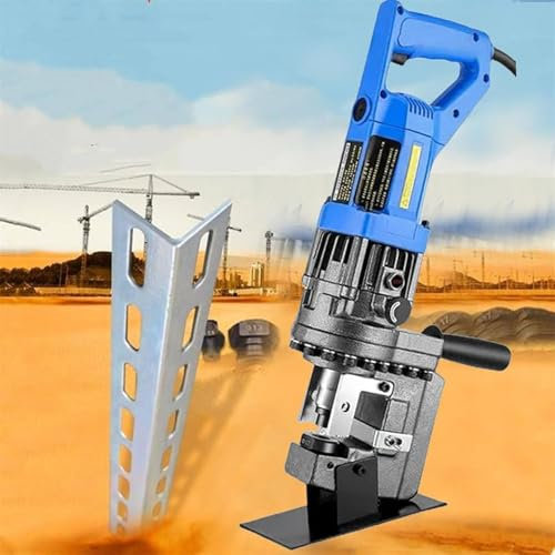 Electric Hydraulic Hole Punch Machine with 5 Dies for Metal Plates, Angle and Channel Steel, Efficient Drilling Solution