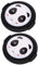 Veemoon 2 Stück Kameraobjektivdeckel Panda Muster 52mm Schutz Seitliche Einklemmung Universell