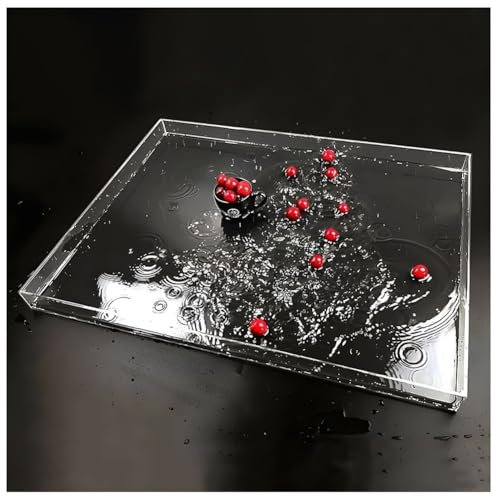 Fregadero poco profundo transparente, Bandeja de almacenamiento for tanques de fotografía de acrílico en varios tamaños(70x70x6cm)