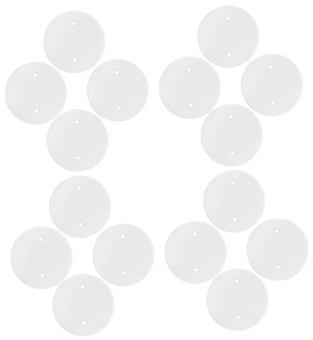 DIYEAH 25 pièces Cache-fil Plafond Octogonal Plaques Rondes pour Protection Câbles Finition Esthétique pour Maison et Bureau Installation Facile et Gestion Ordonnée des Câbles