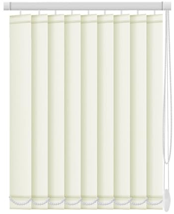 LRYELWA Vertical Blinds For Windows Complete Set,Adjustable Vertical Panel Blinds for Sliding Doors,Room Divider,Window,Light Filtering Privacy Curtains,Customizable (120cm x 110cm)