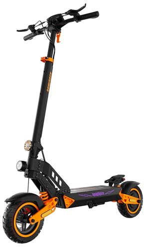 Monopatín Eléctrico Kamikaze K1 Plus Homologado DGT (VMP) – Motor 1000W, Batería 48V 20Ah, Autonomía hasta 80 km, Velocidad 20 km/h, Ruedas 10, Suspensión, Doble Freno de Disco, IPX5, Negro